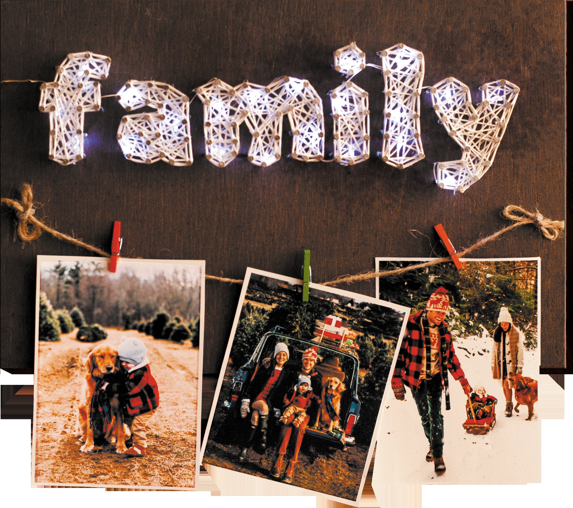 Family String Art Kit DIY Home Decor Wall Hanging Etsy