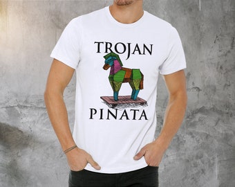 Trojan Horse Pinata T-Shirt: Funny Ancient Greece History Tee