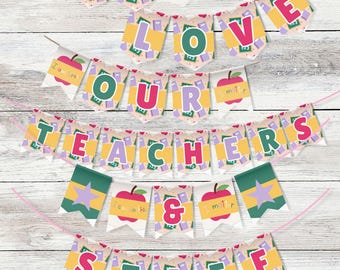 Teacher Appreciation Banner Printable: Classroom Decor (DIY Digital Download)