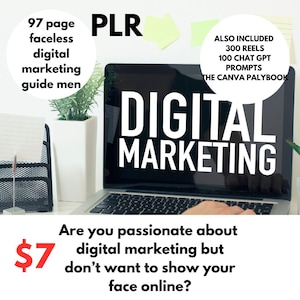 Faceless Men Bundle  Digital Marketing Bundle Master Resell Rights  Done For You Products  Passive Income for Men
