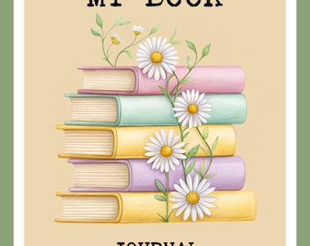 Reading Journal Printable | 20-Page Book Tracker |  Log, Book Review, TBR, Monthly Challenges | Digital Planner PDF