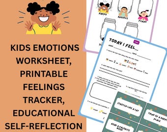 Kindergefühle Arbeitsblatt: Gefühls Tracker, Bewältigungsstragien (printable)