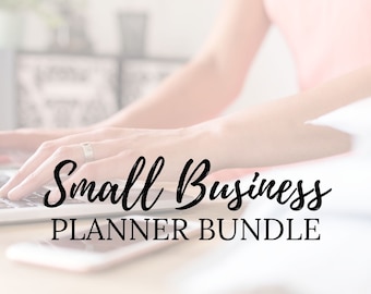 Printable Business Planner - Small Business Workbook - Goal Tracker - Editable Template