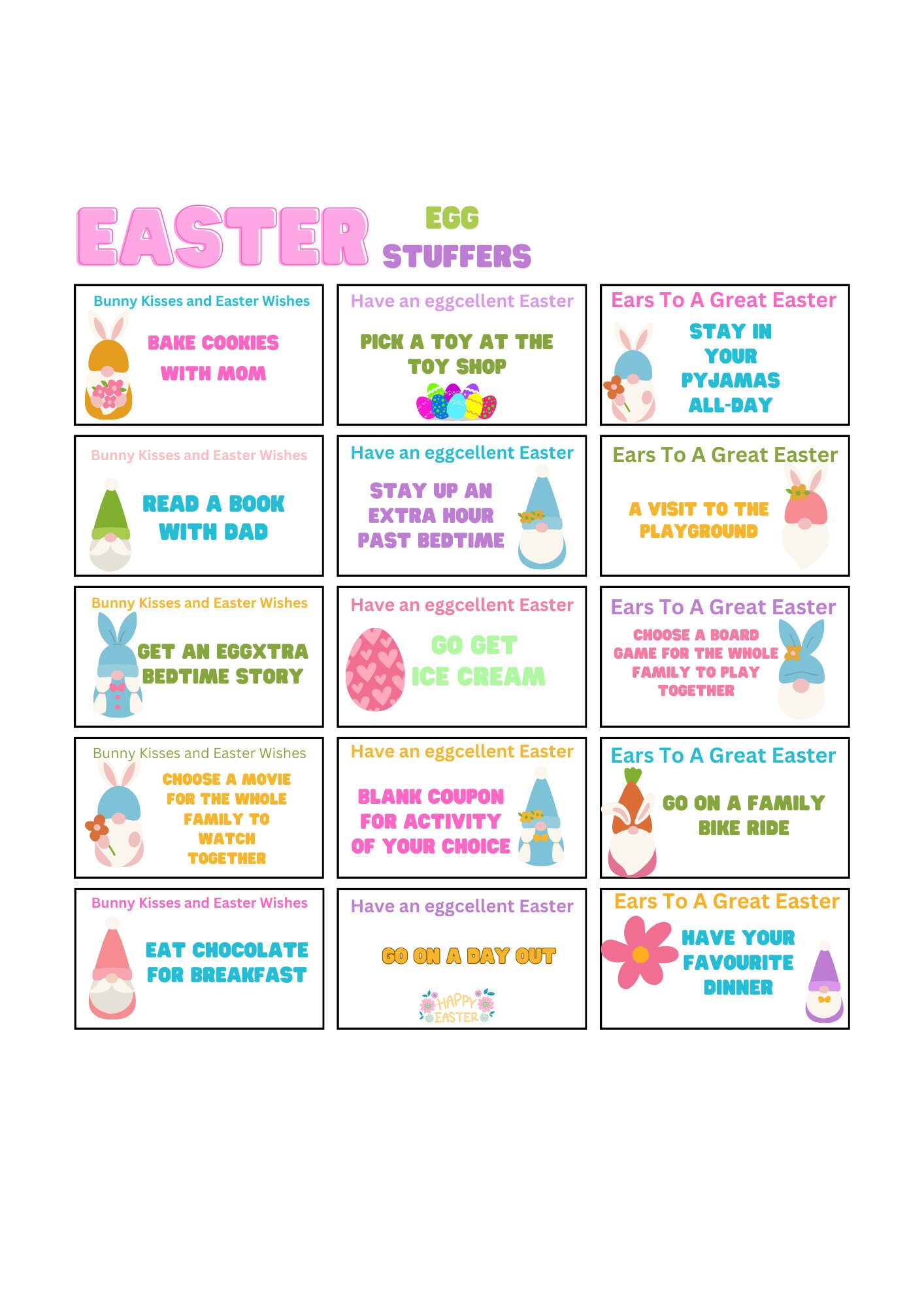 The Ultimate Easter Printable Egg Hunt Party Kit - Etsy