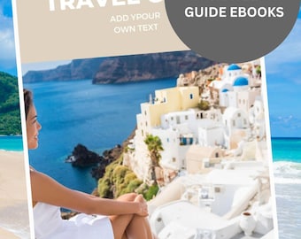 Editable Travel Itinerary Ebook Template: Canva Trip Brochure