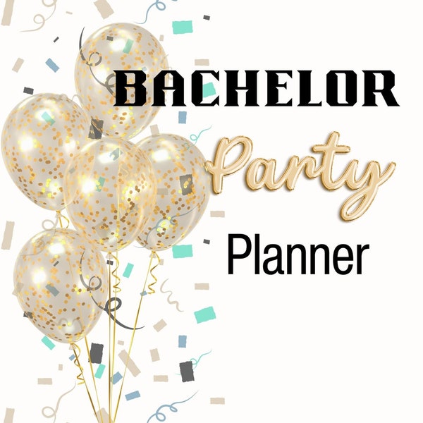 Custom and Printable Bachelor Groomsman Stag do Party Planner