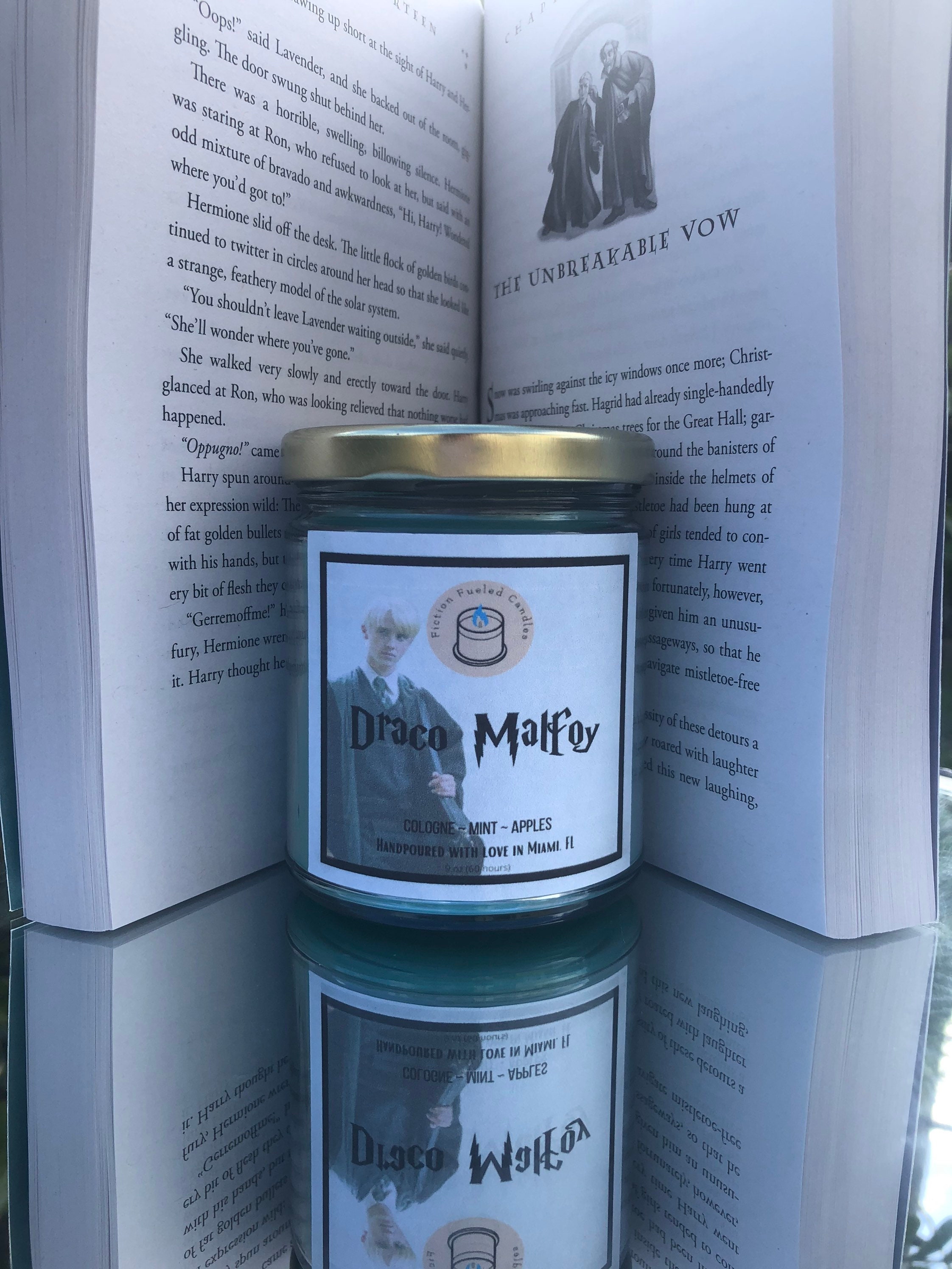 Draco Malfoy Scented Candle / Cologne Mint and Apples Etsy