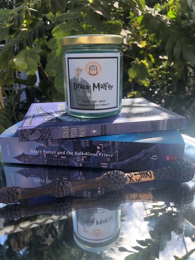 Draco Malfoy Scented Candle / Cologne Mint and Apples Etsy