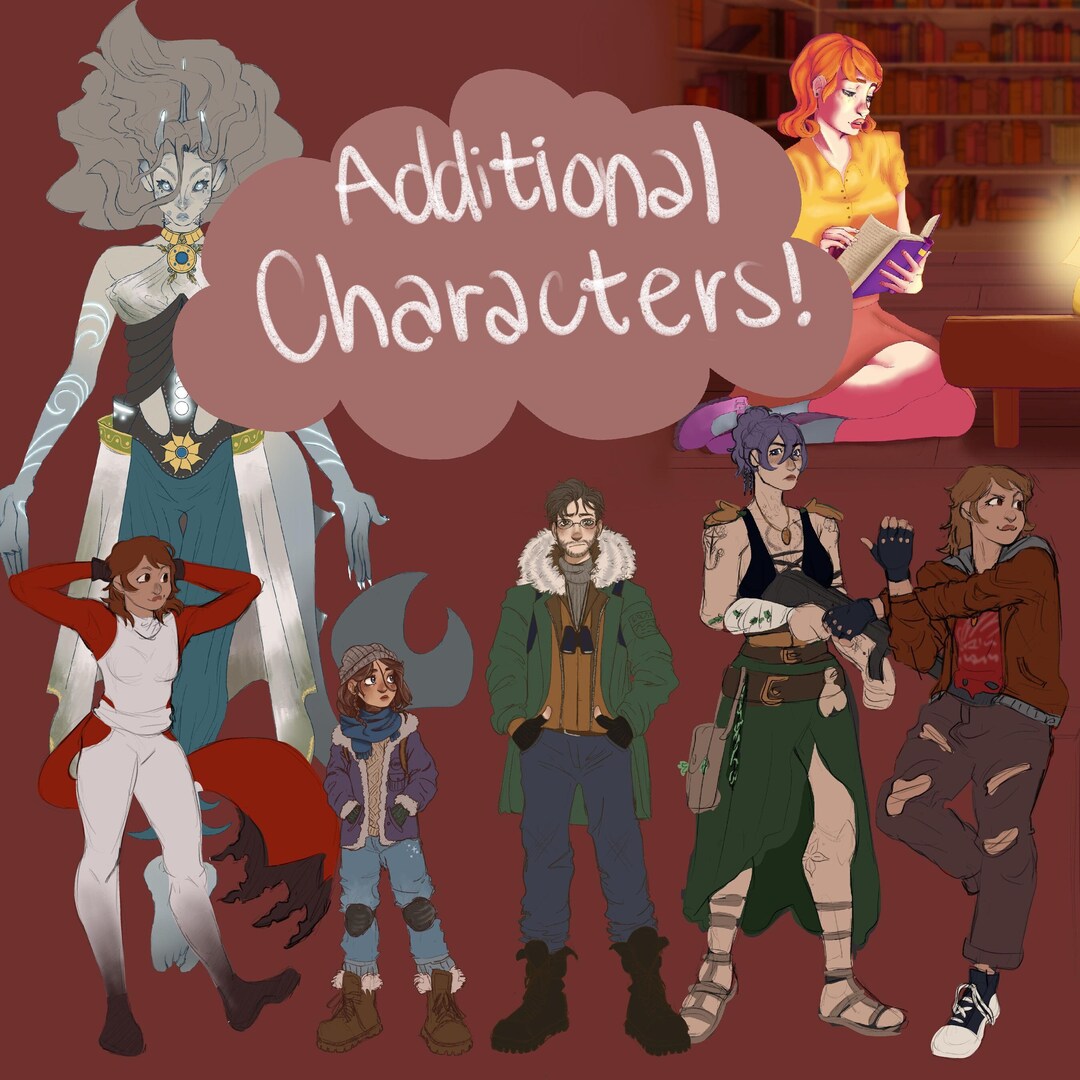 Additional Characters! - ADD-ON for Digital Art Commissions - Etsy