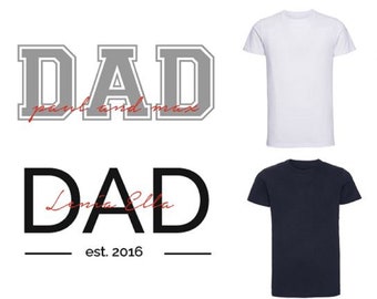 Personalisiertes T-Shirt DAD PAPA OPA