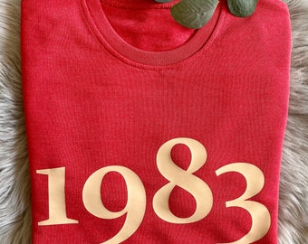 Pullover | Sweatshirt | zum Geburtstag | Jahreszahl | Limited Edition | Damen