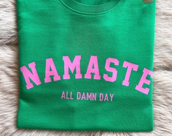“NAMASTE” sweatshirt | Summer | yoga