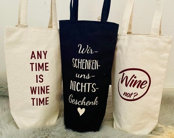 Flaschentasche Weinflasche Geschenktasche Weihnachten Nikolaus