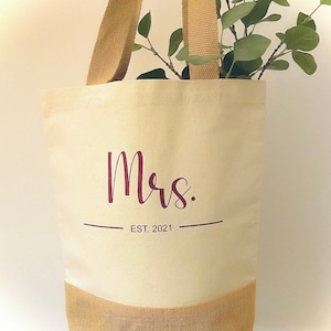 Shopper MRS. MOM OMA gepersonaliseerd met naam in gewenst ontwerp afbeelding 4