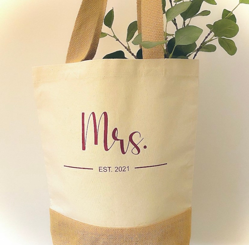 Shopper MRS. MOM OMA gepersonaliseerd met naam in gewenst ontwerp afbeelding 4