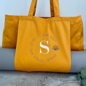 Yoga-Tasche | INHALE EXHALE | personalsiert | mit Mattenfach