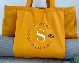 Yoga bag | INHALE EXHALE | personalized | with mat compartment