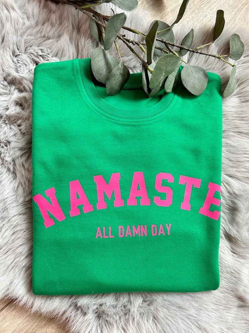 Sweatshirt NAMASTE Sommer Yoga Bild 3