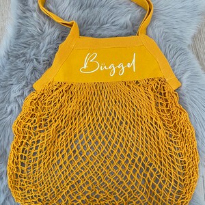 personalized shopping net, bag, mesh bag, gift, gift idea for Easter Amber