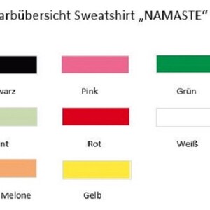 Sweatshirt NAMASTE Sommer Yoga Bild 7