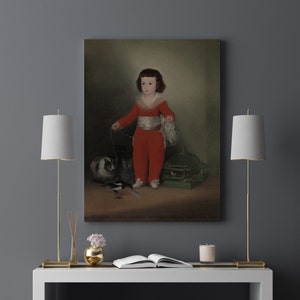 Francisco de Goya&#39;s Don Manuel Osorio Manrique de Zuniga Canvas, Goya Artwork Reproduction Print, Timeless Wall Art, Perfect Home Decor Gift