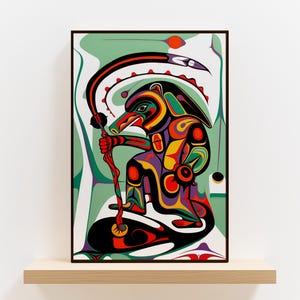 Indigenous Wall Art Canada Poster - Vibrant Canadian Aboriginal Artwork, Authentic First Nations Print for Home Decor, Unique Cultural Gift