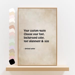 Custom Quote Wall Art, Personalized Quote Print, Your Text Poster, Custom Typography Sign Artwork, Custom Print Gift for Her, Gift for Him