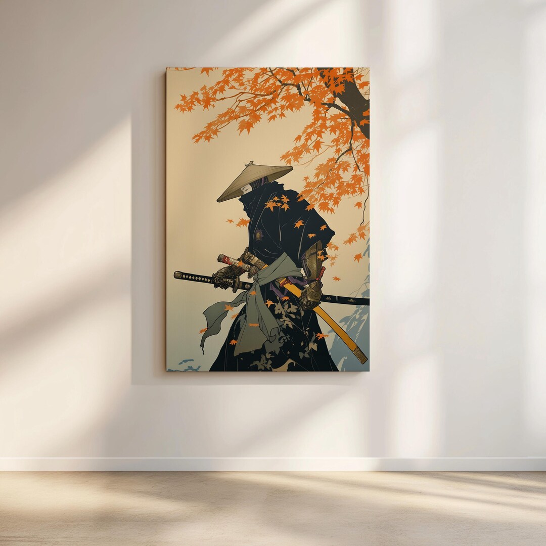 Ronin Samurai Canvas Print: Ukiyo-e Japanese Warrior Wall Art - Etsy