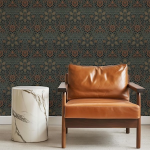 William Morris Peel and Stick Wallpaper, Historic Reproduction Wallpaper Roll, Elegant Victorian Style for Bedroom and Living Room Decor