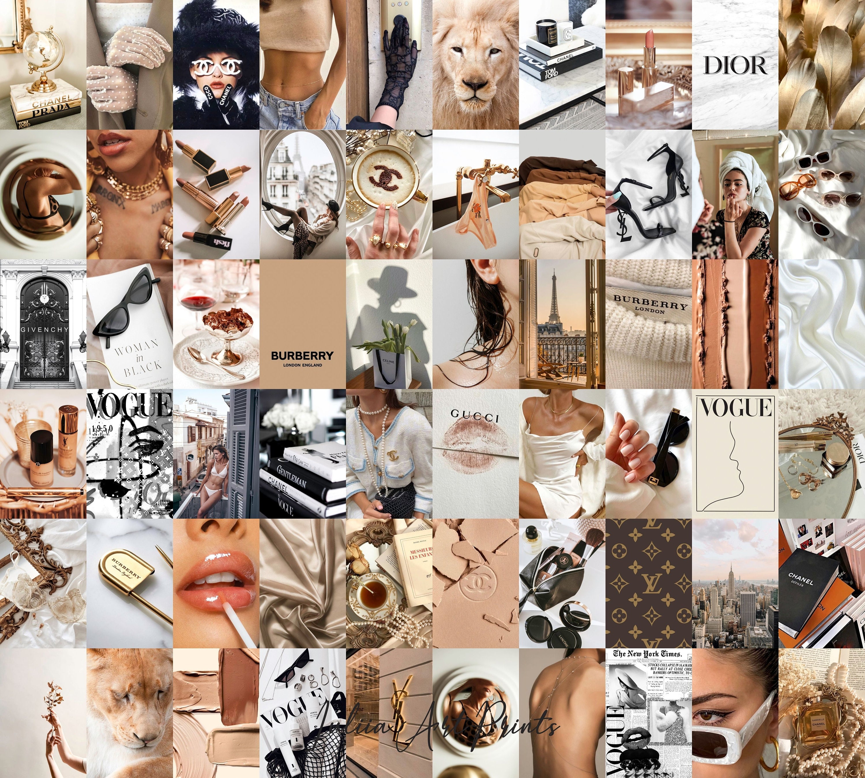 BOUJEE Wall Collage Kit Boujee Aesthetic Photo Collage Kit - Etsy