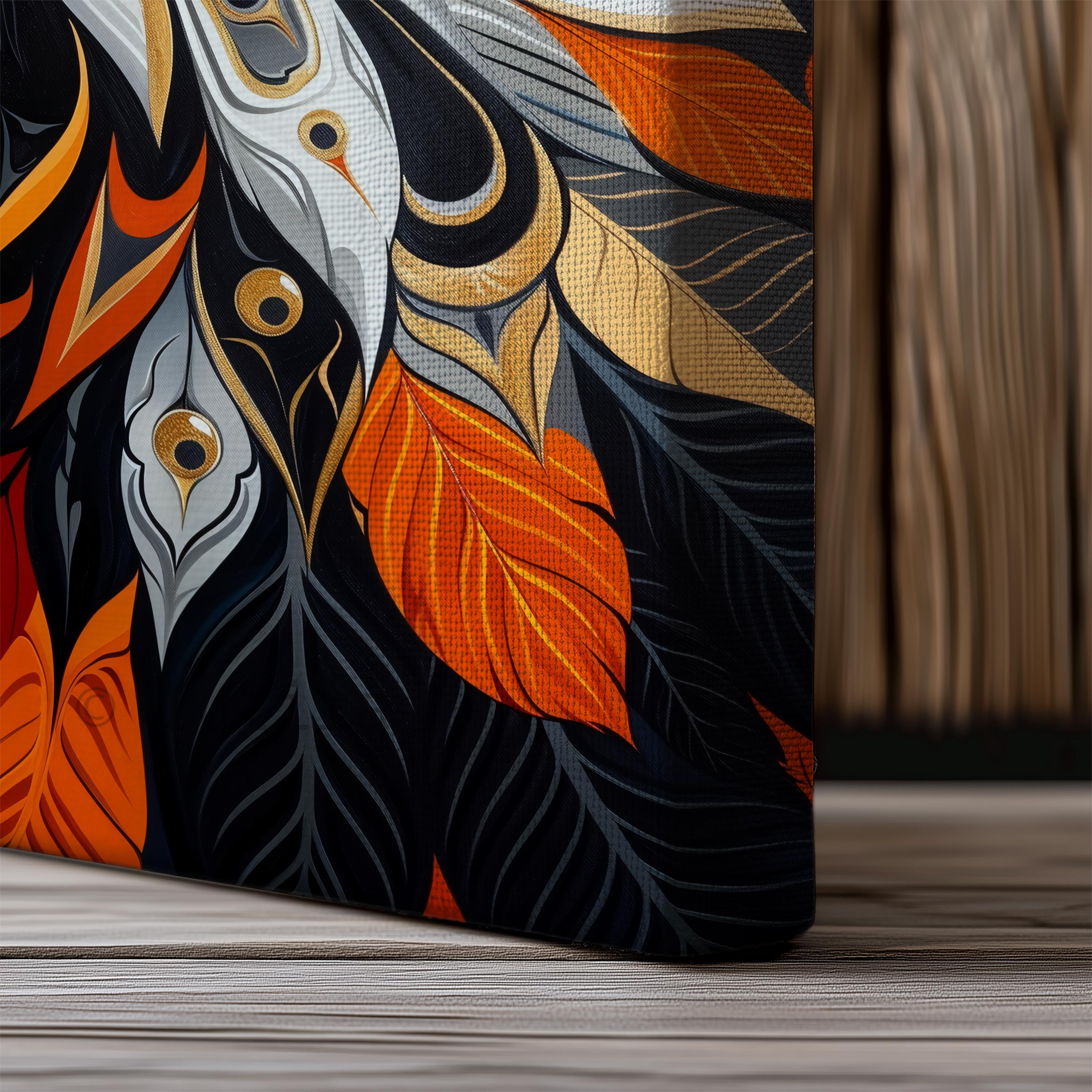 Bold Eagle Indigenous Wall Art, Canvas Inspired by Canadian Bird ...