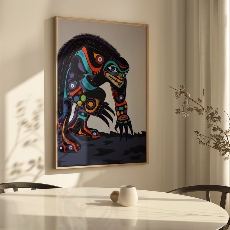 Canadian Aboriginal Artwork, First Nations & Inuit Art Style Print ...