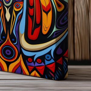 Indigenous Eagle Wall Art Print, Canadian Aboriginal Style Animal ...