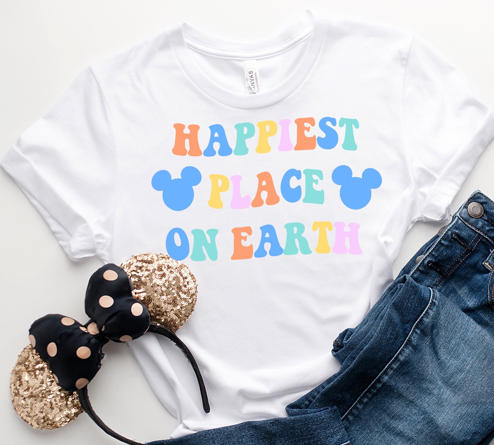 Happiest Place On Earth Retro Shirt| Disney Shirts| Magic Kingdom Shirt