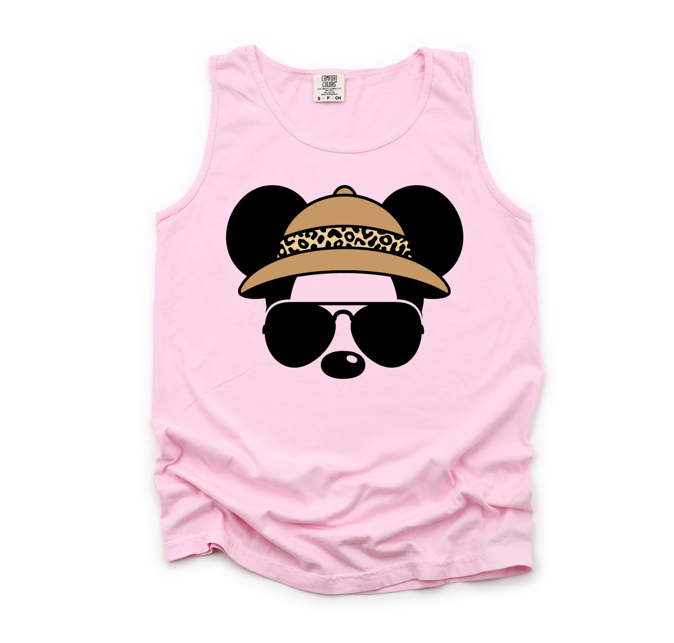 Discover Comfort Colors Mickey or Minnie Mouse Animal Kingdom Tank|  Disney Tank Top