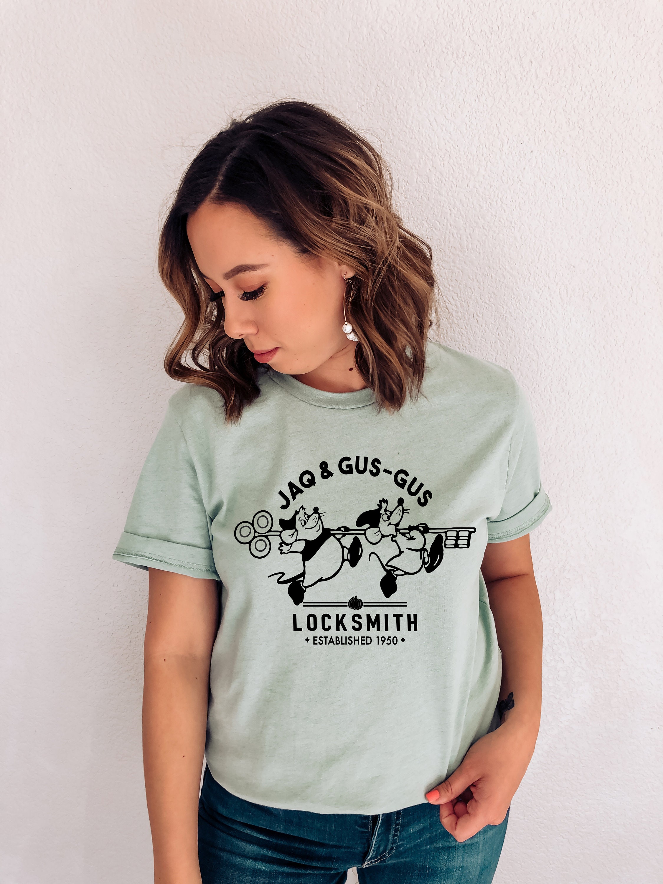 Jaq and Gus Gus Locksmith Shirt| Disney Shirts| Disney shirts for wom…