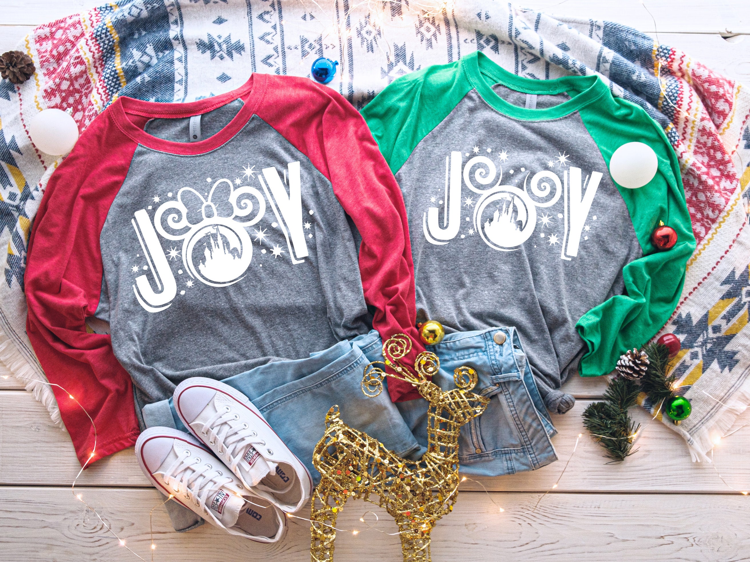 Joy To The World Mickey Minnie Shirt| Disney Christmas shirts| Disney…