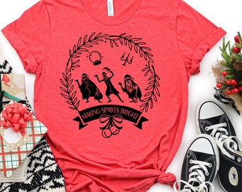 Making Spirits Bright Shirt | Disney Christmas Shirt| Disney Holiday Shirt| Disney Shirts for Family| Unisex Fit