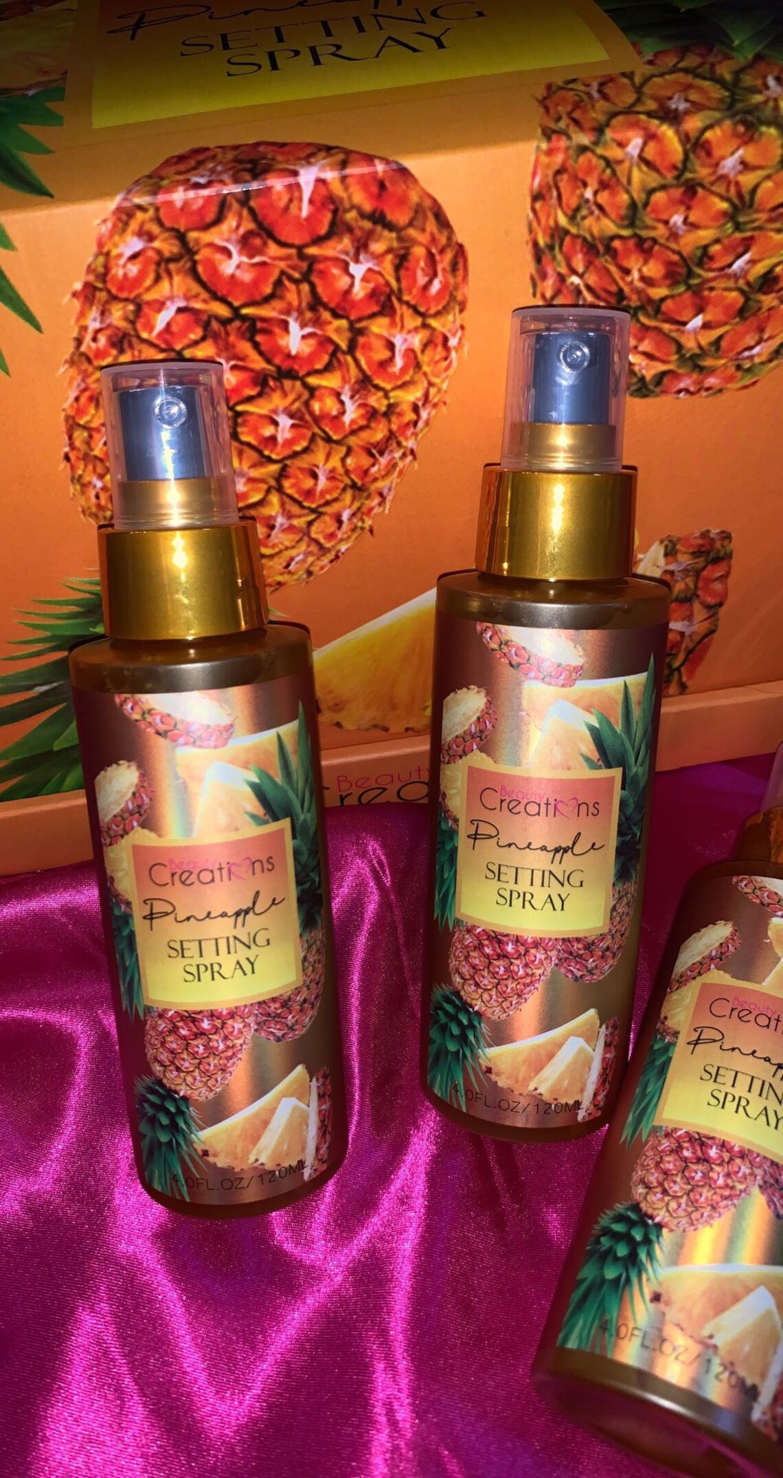 Pineapple setting spray Etsy