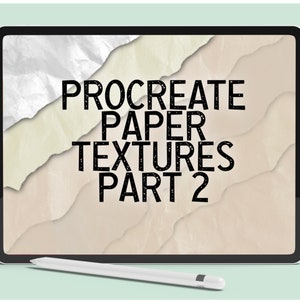 10 Procreate Paper Texture Brushes | PLUS Colour Swatches | Canvas | Watercolour Paper | Background Textures for Procreate