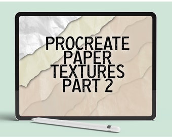 Procreate Paper Texture Brushes: Canvas & Watercolor (Digital Download)