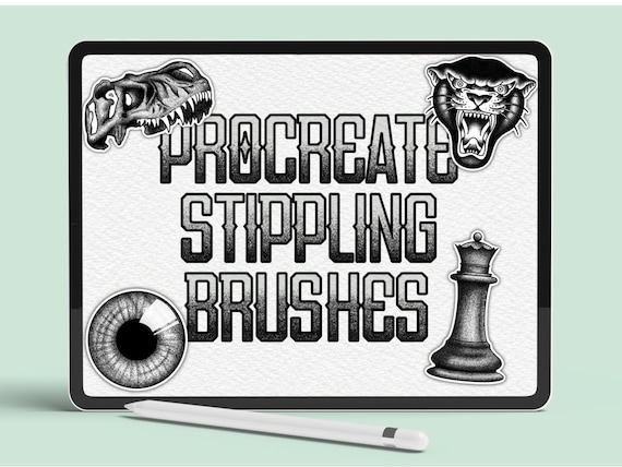 Procreate Stipple Shading Brushes, Procreate Dotwork Stippling Brush,  Digital Brushes, Procreate Tattoo Brush 
