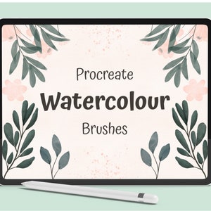 30 Watercolour Procreate Brushes | Procreate Watercolor Brushes | Procreate Painting | Digital Brushes