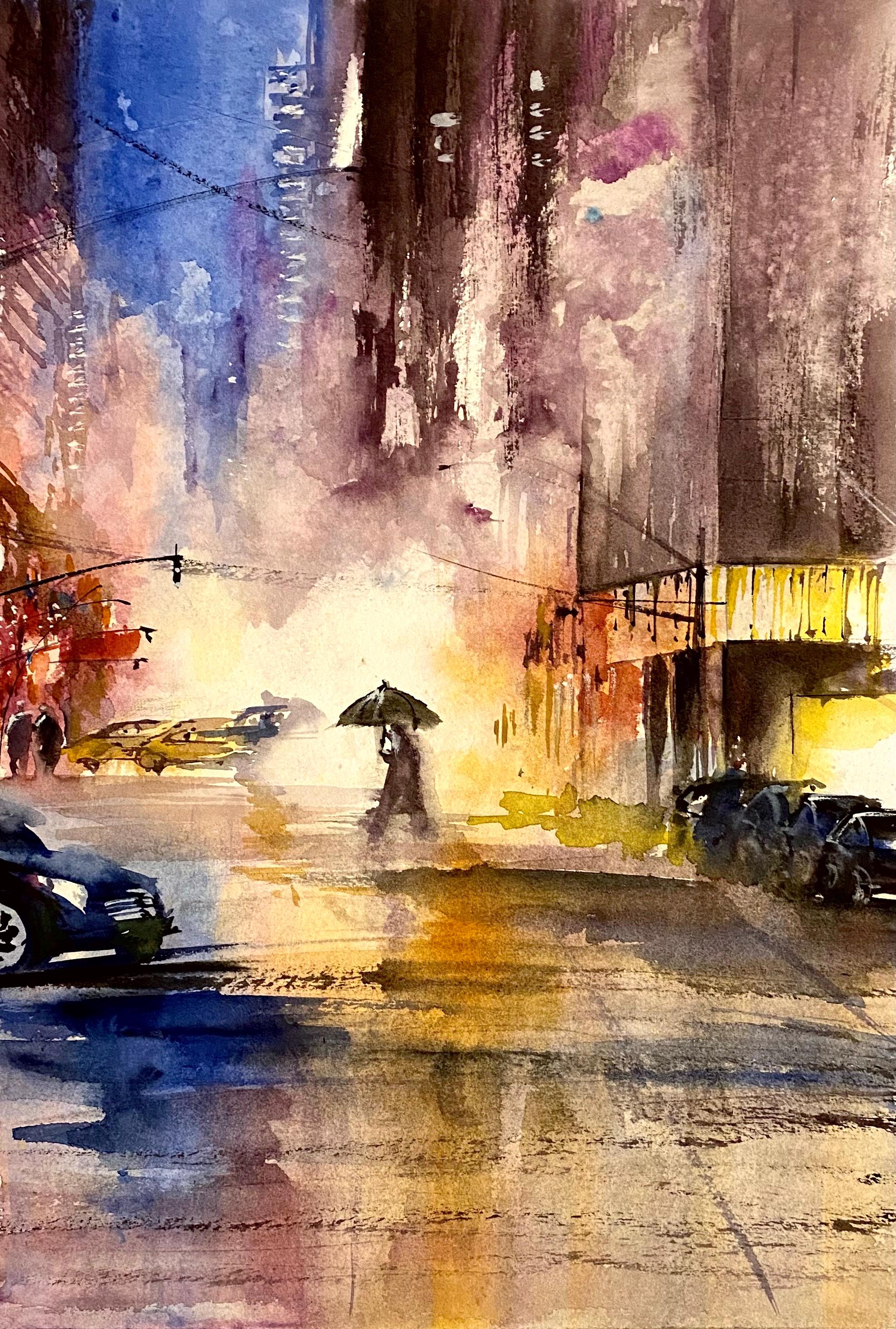 Nyc rain painting - Etsy 日本