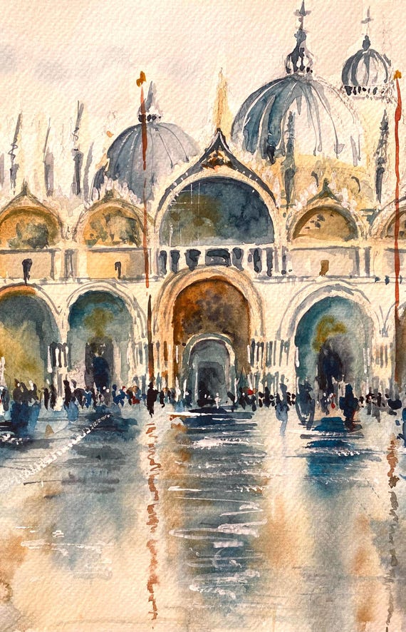 San marco ベネチア サンマルコ広場 絵画 イタリア ヴェネツィアのサン