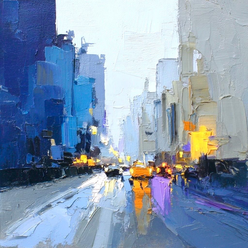 Vintage Nyc Oil Painting Original - Etsy