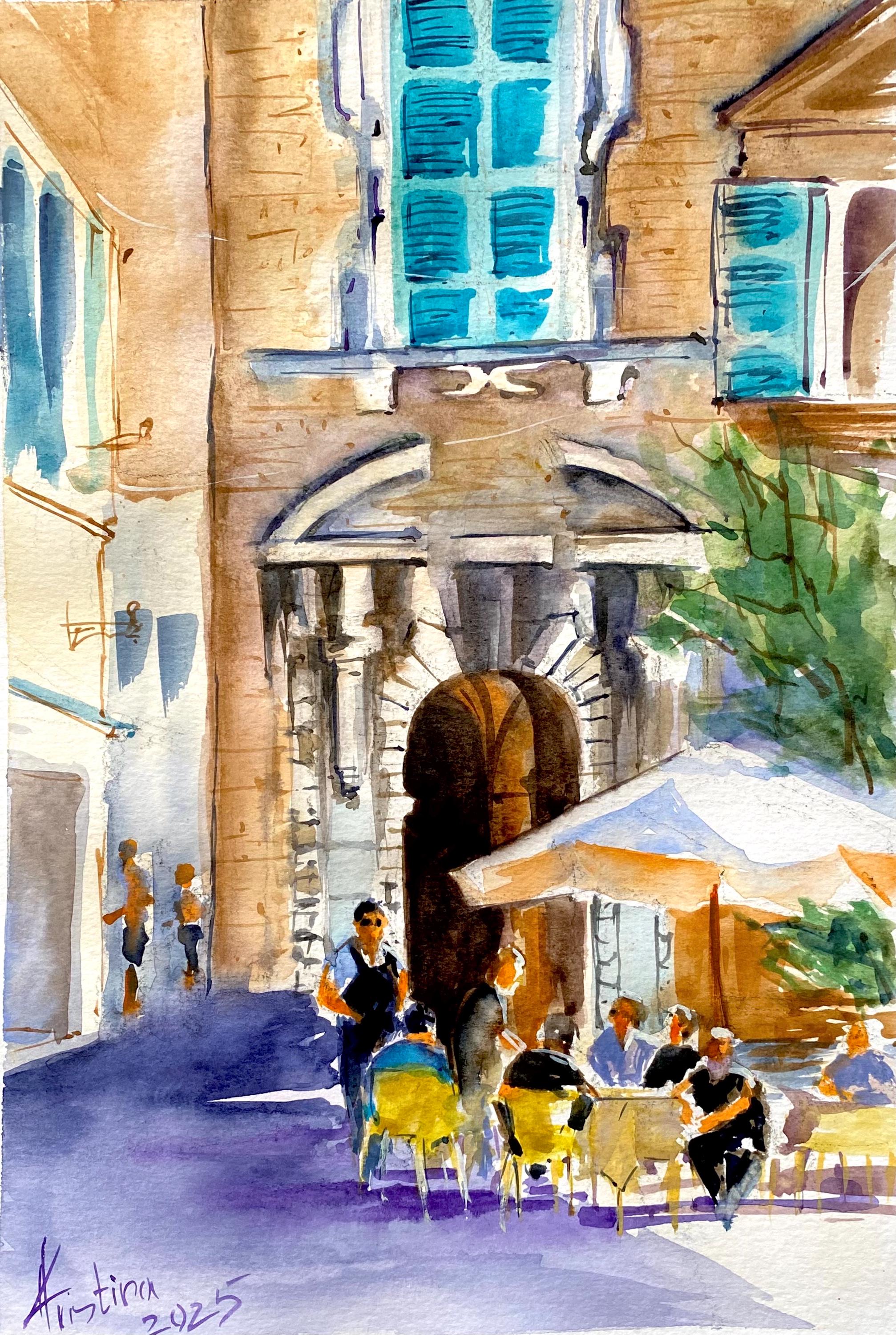ローマの絵画 イタリア旅行 オリジナルアートワーク マチェラーテ