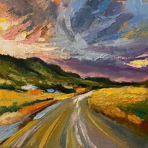 California Fields Original Ölgemälde auf Leinwand