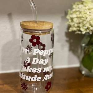 Verre avec couvercle « Takes My Attitude » de Dr Pepper
