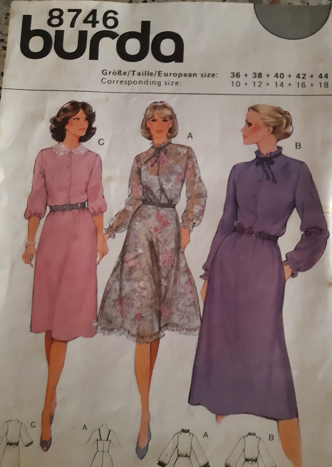Burda Sewing Pattern Women 8746 Vintage 90er - Etsy